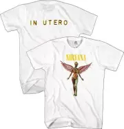 NIRVANA - In Utero - White T-Shirt - Size XL - NEW OFFICIAL - Grunge