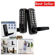 Child-Safe Double Sided Keyless Lock - Adjustable Deadlatch for Secure Entryways