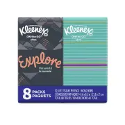 Kleenex Facial Tissues To Go Pocket Pack, 80 Count, 12 Per Case
