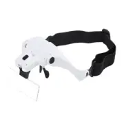 Head Mount Magnifier 1X 1.5X 2X 2.5X 3.5X Headband Illumination Loupe