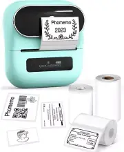Phomemo M110 Label Maker Machine Portable Bluetooth Thermal Printer Green