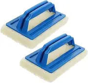Generic Swimming Pool Brush Head 2pcs Heavy Duty Pool Brush for Cleaning for Grout Tile Bathroom Kitchen
