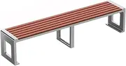 Patio Benches Extended Version can Fix Outdoor Benches On The Ground Stainless Steel Park Wooden Seats Backyard