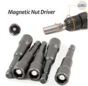 5 X HEX SOCKET DRIVER MAGNETIC NUT IMPACT DRILL BIT 8-10MM NUTS POWER TOOLS BITS