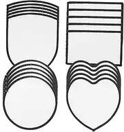 EPIGEIST 20pcs Iron Blank Patches for Clothing Repair DIY Sublimation Applique Self Adhesive Decorative Patches for Craft Projects and Tailoring