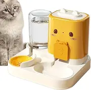 Gazocua Automatic Pet Feeder - Automatic Dog Feeder with Water Dispenser - Large Feeding Station with Drinker for Pets Cat Feeding