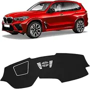 FIILINES Dash Cover Compatible with 2019 2020 2021 2022 BMW X5/X7 Dashboard Cover Mat for X5/X7 Accessories Sunshade Nonslip Mesh Protector No Glare