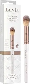 Luvia Professional Make-Up Brush, Highlighter Make-Up Brush, Round Brush, Vegan Cosmetic Brush, 204 // Highlighter Elegance