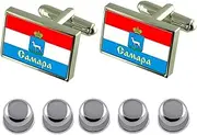 [Select Gifts] Shirt Dress Studs Samara City Russia Flag Cufflinks