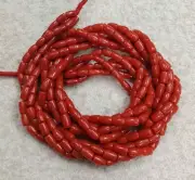16"INCHES 100%!! Natural Italian Coral,Micro Smooth Drum Beads,AAA quality...