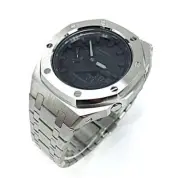 Casio GA2100 Casioak Mod Royal Oak G-Shock GA-2100 All Metal Steel Band Watch