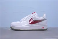 在飛比找Yahoo!奇摩拍賣優惠-Nike Air Force 1 Taiwan 皮革 白紅紅