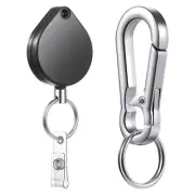 Heavy Duty Retractable Keychain Carabiner Keychains Retractable Badge Holder