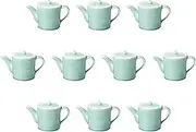 Set of 10, Matsumine Blue Jiruji (Medium) [4.2 x 4.8 inches (10.7 x 12.3 cm) (570cc)] | Juitsuji Banko Ware Setomonohonpo