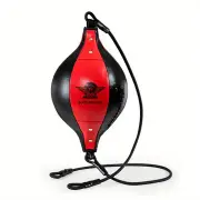NNETM Double End Bag for MMA Training - Speed, Agility, and Reaction Punching Ball(Red)