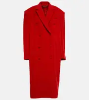 [Magda Butrym] Magda Butrym Double-breasted wool coat AU 14 red