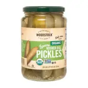 Woodstock Organic Kosher Dill Pickle Spears - Case of 6 - 24 FZ
