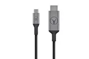 Bonelk 1.5M Gold Plated Braided Nylon USB-C to Standard HDMI Cable Grey