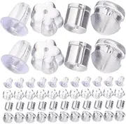 FOMIYES 800pcs Earring Backs for Heavy Earrings Clear Soft Ear Stoppers Replacement Pads for Studs for and DIY Jewelry Making Styles Included