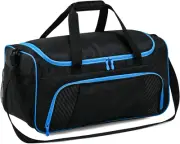 Mens Gym Bag 21 Inch Large Overnight Weekender Duffle Bag for Travel Sport-Black