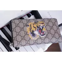 在飛比找蝦皮購物優惠-二手 Gucci 451273 TIGER PRINTED 