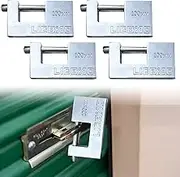 Heavy Duty Padlock, 4Pcs Heavy Duty Iron Padlocks 96mm, Secure Container Locks with 3 Keys for Garage, Warehouse & Shipping