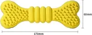 Dog Toys Teething Stick Interactive Toys Dog Chew Toys Tooth Cleaning Elasticity Small Big Dog Toys Rubber Pet Leaking Food Toys cleaning expends energy grinding teeth (Color : Yellow)