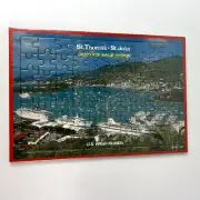 St Thomas St John Charlotte Amalie Harbor Souvenir Puzzle US Virgin Islands 1991