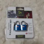 Travelon Set Of 2 Padlock Set TSA Accepted 2 Locks 4 Keys NIP NEW NWT