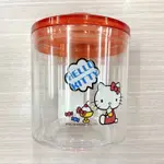 (正版授權）HELLO KITTY 圓形密封罐/糖果罐