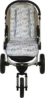 Keep Me Cosy™ Universal Pram Liner Reversible Exclusive Pastel Leaf Design