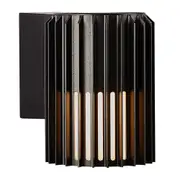 Aludra Outdoor Wall Light in Aluminium, Black or Brown Metallic