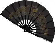 CORHAD Folding Hand Fan Tai Chi Kungfu Dance Performance Martial Arts Practice Training Fan