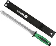 paxlloonge Insulation Stainless Steel Garden Knife with Green Handle,11" Double Side Utility Sod Cutter for Cutting Mineral Wool Insulation Garden Knife for Lawn Repair