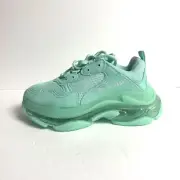 Balenciaga Womens Triple S Sneaker Light Green Size EU38 US8