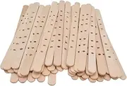 50Pcs Wooden Candle Wick Holders, Wick Centering Devices Candle Wick Bars for Candle Making, Birch Wooden Wax Core Holder (180 * 10mm7 Holes)