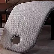 Massage Table Memory Foam Topper Lash Bed Topper with Elastic Band and Face Breath Hole Square/Round/trapezoidal Head spa Bed Pad Massage Accessories(Size:70x190cm,Color