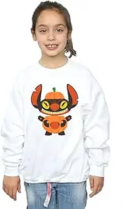 [Absolute Cult] Disney Girls Lilo & Stitch Pumpkin Costume Sweatshirt