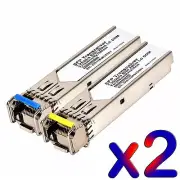 20 km WDM BiDi SFP 1G DDM LC/SC GLC-BX-D GLC-BX-U 1310/1550 -2pc 1pair (1+1)