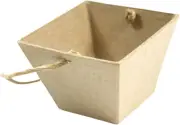- Ref AC385O - Egg Basket - Papier Maché Object to Decorate - 8 X 8 X 6Cm - Deco