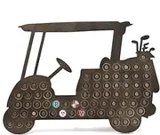 ANLYAWX Golf Marker Display Stand Magnetic Holder for Golf Markers - Store and Display Up to 68 Markers, Wall Mounted Golf Markers for Golf Lovers