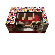 Disney Mickey & Friends Mickey Mouse & Car Wooden Toy New in Box
