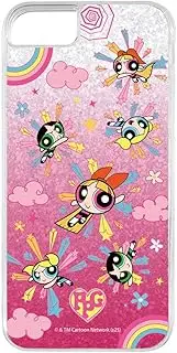 Ingrem iPhone SE3 Case, Powerpuff Girls Blossom iPhone SE 3rd Generation 2nd Generation SE2 8 7 Character Cute Cover Soft Hard Smartphone Cover Smartphone Case Blossom Gradient Pattern