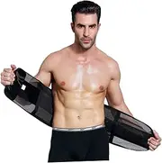 BESPORTBLE Slimming Waistband for Men Women Workout Belt Wrap Comfortable Elastic Body Heat Increase Size l Black