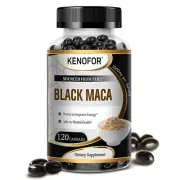 Black Maca 1000mg - Energy & Endurance, Men's Testosteron Booster