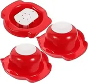 SHERCHPRY Multi Tool 3pcs Food Safety Holder Mandoline Slicing Tool Food Slicer Cutter for Mandoline Slicer Grater Cutting Plastic Hand Guards Protectors Red Vegetable Slicer