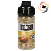 3x Shakers Weber Zesty Lemon Grilling Seasoning | 2.5oz | Gluten & MSG Free