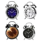 Battery Operated Alarm Clock With Silent Timekeeping Technology Led Lighting