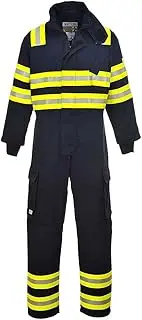 Portwest Wildland FR98 Protective Suit Overalls Fire and Flame Resistant Work Wear Navy Blue XL
