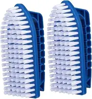 ifundom Pool Wall Scrub Brush Set 2pcs Cleaning Brush for Tiles Shower Sink Bathroom Floor Non Slip Handle
